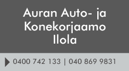 Auran Auto- ja Konekorjaamo Ilola logo